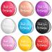 Pinkunn 9 Pcs Inspirational Compact Mirror  Thank You for Being Awesome  Appreciation Thank You Gifts for Women Girls Coworker Travel Double Sided 1X/2X Magnifying Metal Pocket Mirror  Multicolor