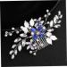 DOITOOL 1pc Bridal Hair Comb Hair Barrettes for Women Flower Hair Comb Combs for Women Crystal Hair Comb Pearl Wedding Comb Tiara Hair Comb for Bride Alloy Comb Simple Banquet Accessories - Buy Online on GoSupps.com