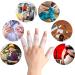 40 Pcs Gel Finger Sleeves Protectors for Cracking, Blisters, Calluses - Clear and Beige - Buy Online on GoSupps.com