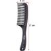 Fine Lines - Detangling Comb with Unique Intertwined Teeth - Hair Detangling and Shower Comb Great for Afro Wet or Curly Hair | Thick Plastic Black antistatic comb - Buy Online on GoSupps.com