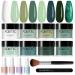 Dipping Powder Nails Set | Aokitec 14pcs Starter Kit - 8 Colors Glitter Acrylic Nail Powder for DIY Manicure & Salon Quality - Buy Online on GoSupps.com