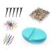 Magnetic Bobby Pin Holder Sewing Pin Cushion with 24 Bobby Pins - Blue - Buy Online on GoSupps.com