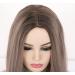 Vebonny Ashy Silver Ombr Wig | Short Bob Synthetic Hair | 12 Inch Glue-Free Mixed Blonde Brown Wig #144 - Buy Online on GoSupps.com