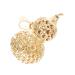 VALICLUD 2 pcs Gilded Neck Drop Collarbone Gourd Choker Calabash Chain Stainless Gold Supply Clavicle 2.8X1.6CM Golden