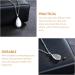GALPADA Silver Chain Essential Oil Diffuser Necklace | Teardrop Pendant for Men & Women | Stunning Birthday Gift & Locket for Ashes - Buy Online on GoSupps.com