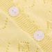 Famuka Baby Cardigan Jacket 12 Months Yellow | Soft Knitted Sweater for Boys & Girls - Buy Online on GoSupps.com