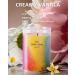 IZIDDO Colourful Scented Candles - Vanilla & Creamy Aromatherapy | 15oz Long-Lasting Handmade Candle for Home Gifts & Birthdays - Buy Online on GoSupps.com