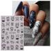 JMEOWIO Glitter Christmas Nail Art Stickers - 10 Sheets Self-Adhesive Snowflake & Tree Designs for Holiday Nail Decoration - Buy Online on GoSupps.com