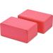 BalanceFrom GoYoga Set of 2 High Density Yoga Blocks - 9x6x4 - Red (Newest Version) - Buy Online on GoSupps.com