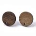 Pandahall 20 Pairs Walnut Wood Flat Round Earring Findings, Coconut Brown Dangle Stud Pendants - DIY Wooden Earrings Making - Buy Online on GoSupps.com