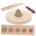 Healvian 1 Set Aita Form Wood Mold Wood Moxa Form Moxa Assemble made of wood to make wormwood-stick form Moxa DIY Form Holds Make Moxibuspio Columns Tools