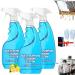 Splash Spray Tablets & Spray Bottle Splash Foam Spray Oven Cleaner Splash Foam Spray Splash Spray All Purpose Cleaner for Kitchens Countertops Ovens (3PCS)