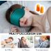 Premium Silk Sleep Mask with Ear Plugs & Hair Loop - Ideal Shading Blindfold for Men & Women (Pink & Dark Green) - International Shipping Available - Buy Online on GoSupps.com