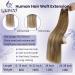 Balayage Real Hair Extensions - Brown Blond Ombre Weft - Premium Remy Sew-In 18 Inch 100g #8/16/8 - Buy Online on GoSupps.com