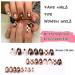 Spring Floral Almond Shape French Fake Nails Kit - 24 Pcs Glossy Full Cover Acrylic False Nails for Daily Wear - Buy Online on GoSupps.com