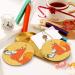 YYHHAOFA Sunflower Seeds and Foxes Prints Christmas Ceramic Round Pendant Decoration - Festive Hanging Ornament for Stores and Homes -2.9 in - Buy Online on GoSupps.com
