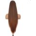 PORSMEER 30 Inch Yaki Straight Drawstring Ponytail Clip In Extensions for Women Kinky Straight Pony Tail Extensions Hair Extensions Ponytail (Black mixed brown) - Buy Online on GoSupps.com