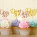 Dirty 30 Cupcake Toppers for 30th Birthday Happy 30th Birthday Sign Cupcake Toppers Gold & Brown Glitter Cake Decorations for Thirty Years Old Birthday Party Supplies - 24pcs - Buy Online on GoSupps.com
