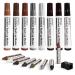 DEWEL Furniture Markers Touch Up, 17 Pcs Wood Scratch Repair Kit, Upgrade Wood Furniture Repair Markers and Wax Sticks for Stains, Scratches, Wood Floors, Tables, Bedposts