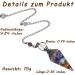 Buy Harz Chakra Pendulum - Gemstone Crystal for Healing Witchcraft & Reiki | Multicolored Hexagonal Ornaments - Buy Online on GoSupps.com