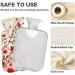 Naanle 2L Hot Water Bottle with Lid - Plum Blossom Transparent Design for Menstrual Cramps Relief Hand & Foot Heat Therapy - Buy Online on GoSupps.com