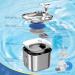 MISFANS Stainless Steel Cat Water Fountain | 74oz/2.2L Automatic Pet Water Dispenser with Filter Kit and Silicone Mat | Ideal for Cats and Dogs - Buy Online on GoSupps.com