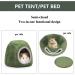 Kuivoo Hamster House Small Pet Bed Soft Warm Cage Cave Multifunctional Hideout Nest with Removable Pad For Young Guinea Pig Hedgehog Chinchillas Squirrel Rat - Buy Online on GoSupps.com
