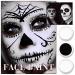 3-Piece Black & White Face Paint Set | Professional SFX Makeup Kit for Halloween Skeleton & Ghost Cosplay | Includes Sponge & Brushes - Full Coverage Body Paint (1.76 oz Each - Buy Online on GoSupps.com