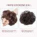Silver Gray Wavy Curly Messy Hair Bun Scrunchie - 40g Hairpiece Extension - Buy Online on GoSupps.com