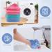 NineEigh 15-Pack Microfiber Makeup Towels - Washable & Reusable 15x15cm Cloths for Daily Use & Travel - Multicolored Makeup Removal Pads - Buy Online on GoSupps.com