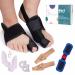 HALUTO 6-in-1 Set Hallux Valgus Correction - Hallux Valgus Splint - Hallux Valgus Bandage - Toe Separator Hallux Valgus with Bunion Protection - Hallux Valgus Socks - Hallux Valgus Belt Training Band
