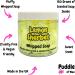 Lemon Sherbet Whipped Soap Body Wash - 150g - Natural Oils and Butters - Sweet Scent - Vegan Friendly - Puddle of Wax - Made in the UK - Buy Online on GoSupps.com