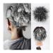 Messy Bun Hair Piece for Women Synthetic Hair Bun Chignon for Black Women Afro Kinky Curly Bun Hair Extension Hairpieces Afro Puff Elastic Rubber Band Ponytail Extension Fake Hair Accessories for W 003