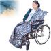 Fleece-Lined Wheelchair Cosy Cover Water Proof Fleece Lining Windproof Warmer Puppy Small Flower Graphic Warm Leg and Lower Body Covers Warm Cover Wheelchair Cover Blanke