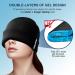 ZELIER Migraine Relief Cap - Double Layered Head Gel Ice Hat for Natural Cold Therapy - Odorless & Form Fitting - One Size Fits All (Black) - Buy Online on GoSupps.com