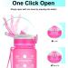 ELYPHINE 32oz Motivational Water Bottle with Straw, Time Marker, Leakproof Design - BPA Free Tritan Material for Fitness and Sports - Eglantine - Buy Online on GoSupps.com