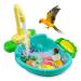 Caged Bird Bath 2 pcs Parrot Bath Box,Parakeet Caged Bird Bathing Tub for Pet Birds,Small Clear Bird Bath for Cage,Parrot Hanging Bathtub Shower Box,Birds Cage Supplies Accessories 1 Pc