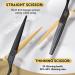 JASON Professional Hairdressing Scissors Set - 6.5 Hair Cutting & Thinning Scissors - Black Gold Hairdresser Set - Buy Online on GoSupps.com