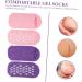 Beavorty 2 Pairs Gel Socks Heel Socks for Dry Cracked feet Comfortable Socks Gel Lined Socks moisturizing feet Socks Dry feet Socks Moisture Heel Socks Foot mask Spa Vegetable Gel Miss 22x10x1cm - Buy Online on GoSupps.com