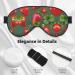 Lovely Strawberry Print Unisex Sleep Mask | Double-Sided Eye Mask for Sound Sleep & Skin Care - Buy Online on GoSupps.com
