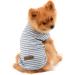 Paidful 100% Cotton Striped T-Shirt for Small Dogs - Summer Sleeveless Puppy Top for Young Girls | Chihuahua & Yorkshire Fit - XL Size (Back Length: 35cm) - Buy Online on GoSupps.com