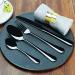 20 Piece Bla Cutlery Set 18-8 Stainless Steel Flatware Silverware Set Family Tableware Dinnerware with Knife Spoon Fork Service for 4 - M Polish & Dishwasher Safe Fork and Spoon HUAN TAI - Buy Online on GoSupps.com