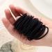 200 Black Elastic Hair Ties for Women, Girls, and Men - Gentle on Fine Curly Hair, Sensitive Scalps - No Damage Ponytail Holders - Buy Online on GoSupps.com