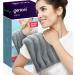 GENIANI Microwavable Heating Pads for Cramps 8x17 Cordless Microwave Heating Pad for Neck and Shoulders Knee Muscles Joints Back Pain Hot Pack for Pain Relief Hot and Cold (Space Gray)