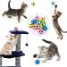 Molain Foam Sponge Balls Cat Toy 10 Pieces Soccer Cat Balls Large Cat Toy Balls Cat Play Toy Cats Interactive Ball Toy Indoor Outdoor 4 cm blue pink yellow green - Buy Online on GoSupps.com