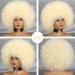 XINRAN 70s Blonde Afro Wigs for Black Women - Natural Curly Beige Blonde Hair - Buy Online on GoSupps.com