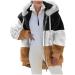 Shop Hanxiulin Oversized Fleece Jacket for Women - Warm Hooded Sweater Coat in Coffee - Perfect Winter Transition Layer 4XL - Buy Online on GoSupps.com