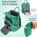 Pomelo Best Baby Diaper Backpack - Macaron Style Waterproof Changing Pad Large Capacity Travel Bag in Emerald - Buy Online on GoSupps.com