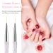 TEOYALL Nail Art Liner Brushes - Fine Line Precision Drawing Brushes for Gel Nail Polish | 7/9/11/15/20mm - Buy Online on GoSupps.com