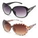 JM Classic Bifocal Reading Sunglasses for Women Vintage Reading Glasses Outdoor UV Protection Black + Tortoise 2.25 x
